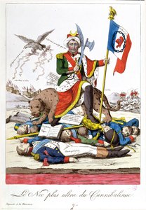 La última palabra en canibalismo, caricatura anti-Napoleón, c.1815