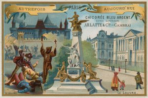El Louvre, París de French School