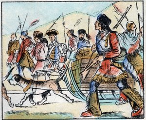 El marqués de Montcalm (Louis Joseph de Montcalm) de French School