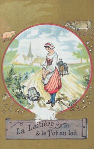 La lechera y su cántaro de French School