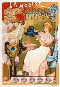 La sombrerera, de una serie de litografías que representan diferentes oficios, 1899