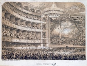 La Ópera Cómica en París, 1850-60 de French School