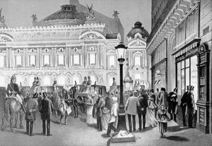 La Ópera, París, 1875-80 de French School