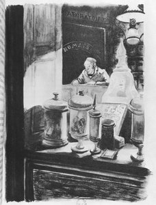 El farmacéutico Homais, ilustración de 