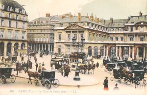 La Place du Palais Royal en París, 1910 de French School
