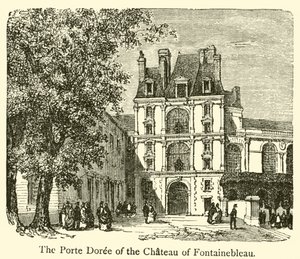 La Porte Dorée del Castillo de Fontainebleau de French School