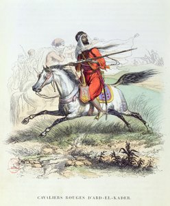 La Caballería Roja de Abd El-Kader, c.1840-45 de French School