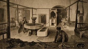 La sala de descanso de los baños tártaros, publicado por Auguste Bry