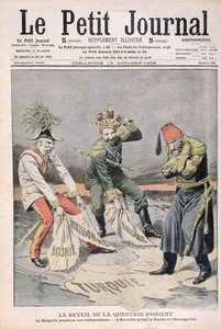 El Resurgimiento de la cuestión de los países orientales y los Balcanes, ilustración de portada de Le Petit Journal, 18 de octubre de 1908