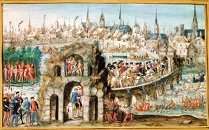 Festival de la Entrada Real de Enrique II (1519-59) en Rouen, 1 de octubre de 1550
