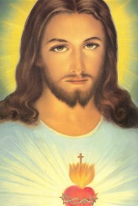 El Sagrado Corazón de Jesús, siglo XIX de French School