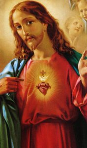 El Sagrado Corazón de Jesús, siglo XIX de French School