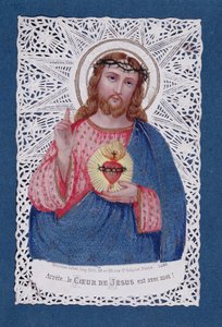 El Sagrado Corazón de Jesús, segunda mitad del siglo XIX de French School
