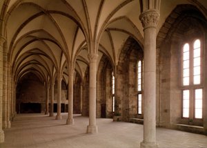 La Sala de los Huéspedes, vista interior de la Abadía