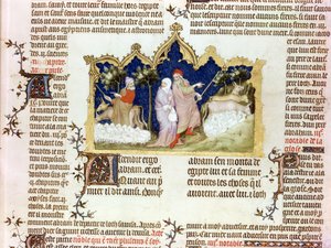 La Separación de Abraham y Lot, de La Biblia de Jean de Sy, c.1355