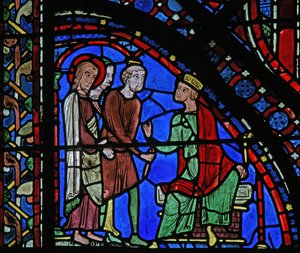 La ventana de San Jaime: Jaime ante Herodes de French School