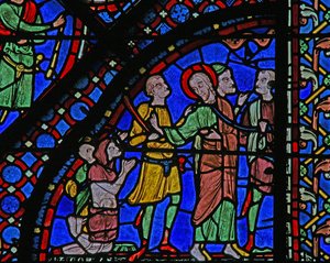 La ventana de San Jaime: Jaime cura a un paralítico