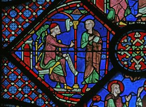 La ventana de San Jaime: El mago Almoniges (Hermoniges) envía a su discípulo Filetus a San Jaime de French School