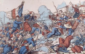 La Toma de Puebla, México por los franceses, 1863