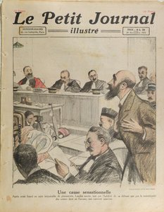 El juicio de Henri Désiré Landru (1869-1922) de Le Petit Journal, 20 de noviembre de 1921 de French School