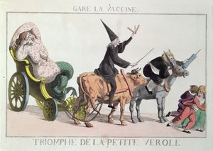 El triunfo de la viruela, c.1804 de French School