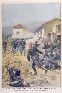 La guerra turco-griega, de Le Petit Journal, mayo de 1897 de French School