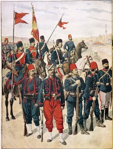El ejército turco durante la guerra de los Balcanes, 1912-13 de French School