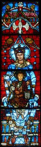 La Virgen y el Niño: La ventana de Notre Dame de la Belle Verriere de French School