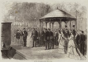 La guerra, el emperador partiendo de St Cloud de French School
