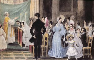 La ceremonia de la boda, c.1830