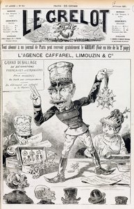 El Asunto Wilson, portada de Le Grelot, 16 de octubre de 1887 de French School