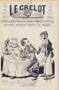 El Asunto Wilson, portada de Le Grelot, 27 de noviembre de 1887 de French School