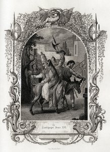 El antipapa Juan XVI (997 a 998). Grabado para ilustrar Histoire des popes por Maurice Lachatre (1814-1900), librería del progreso, París de French School