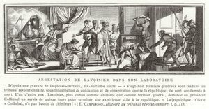 El arresto de Antoine Lavoisier en su laboratorio, 1794