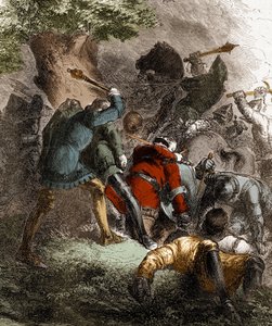 La batalla de Trento: 30 caballeros del Partido de Carlos de Blois contra 30 del Partido Montfort (27 de marzo).