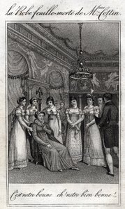 El vestido de hoja muerta de Madame Cottin (Sophie Cottin Rostand) (1770-1807) escritora francesa. de French School