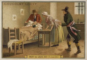La muerte de Luis XVII de Francia, 8 de junio de 1795 de French School
