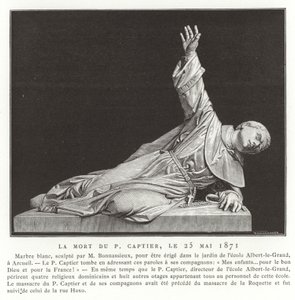 La muerte del Padre Captier, 25 de mayo de 1871 de French School