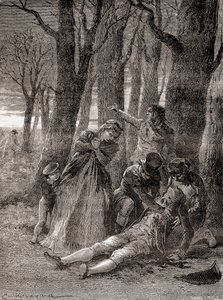 La muerte de Philippe Lebon en los Campos Elíseos, después de ser apuñalado trece veces, de 