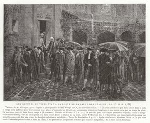 Los diputados del Tercer Estado en la puerta de la Sala de Sesiones, 23 de junio de 1789