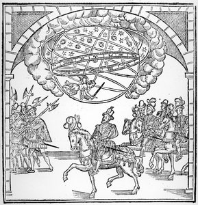 La entrada de Enrique IV en Rouen, ilustración de 