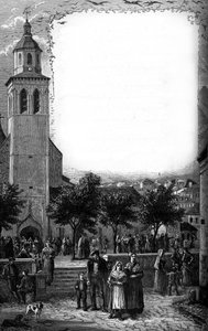La familia de Bernadette Soubirous (1844-1879) en Lourdes, Altos Pirineos (65) de French School