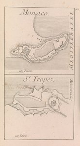 Las fortificaciones de Mónaco y St. Tropez , c.1760 (impresión)
