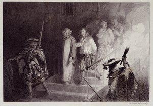 Los cuatro caballeros bretones de la conspiración de Cellamare de French School