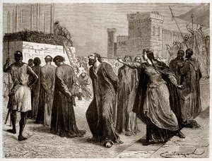 La herejía en Orleans en 1022 - El caso de los herejes de Orleans: los canónigos fueron condenados al carnicero por herejía en Orleans en 1022. (primer carnicero en la historia de la lucha contra la herejía en Occidente bajo el reinado de Roberto II el Pia de French School