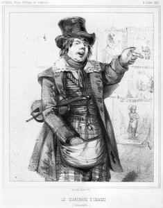 El vendedor de imágenes, ilustración de La Mode, 5 de julio de 1847