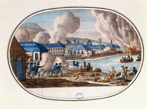 El último día del sitio de Toulon, 18 de diciembre de 1793 de French School