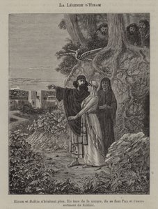 La leyenda de Hiram (grabado) de French School