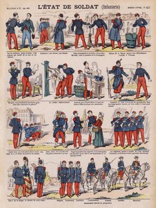 La vida de un soldado de infantería francés de French School