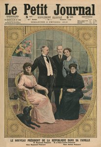 El nuevo Presidente de la República Francesa, Raymond Poincare, con su familia, ilustración de portada de 